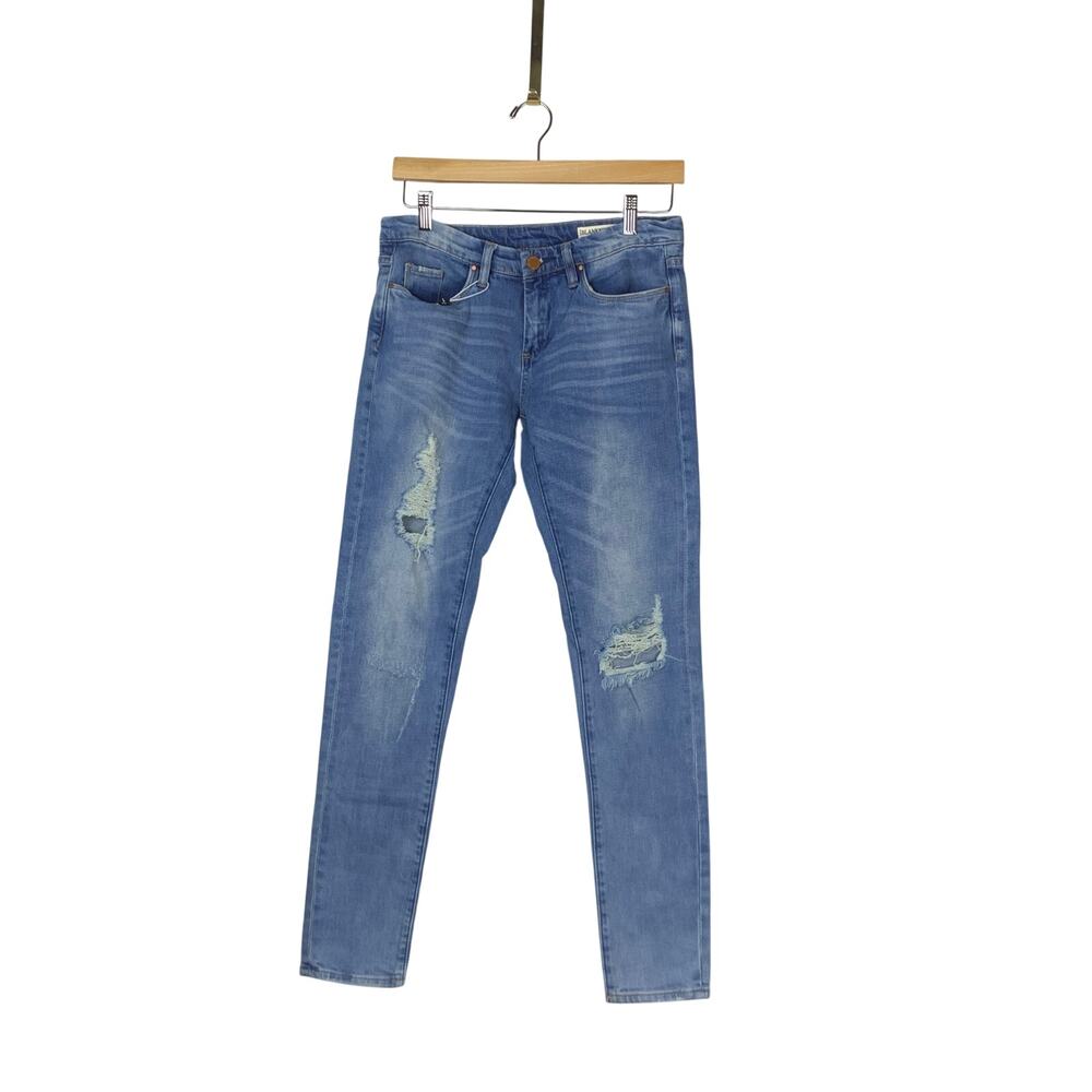 Blank NYC Distressed Low Rise Skinny Jeans Size 27 NWT Retro 90s Style